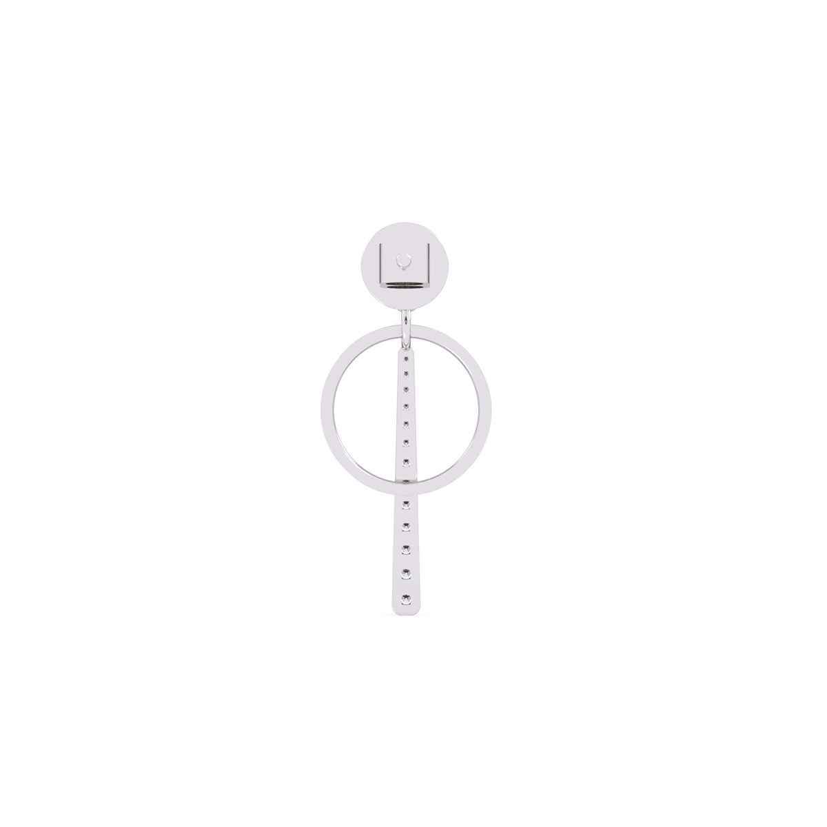 Fancy Open Circle Drop Earrings For Women